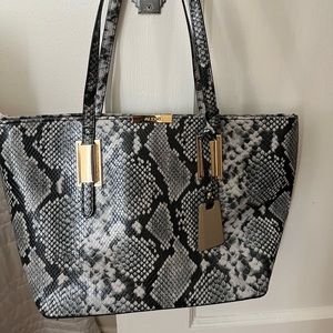 NWT Faux Snakeskin Shoulder Bag